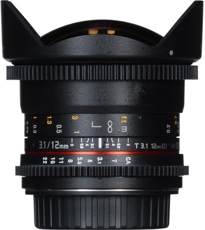 Rokinon DS12M-NEX 12mm T3.1 Cine Fisheye Sony E-Mount
