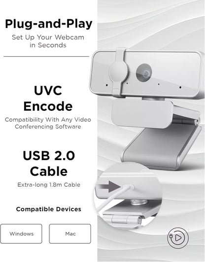Lenovo GXC1B34793 HD 1080p Webcam Wide Angle