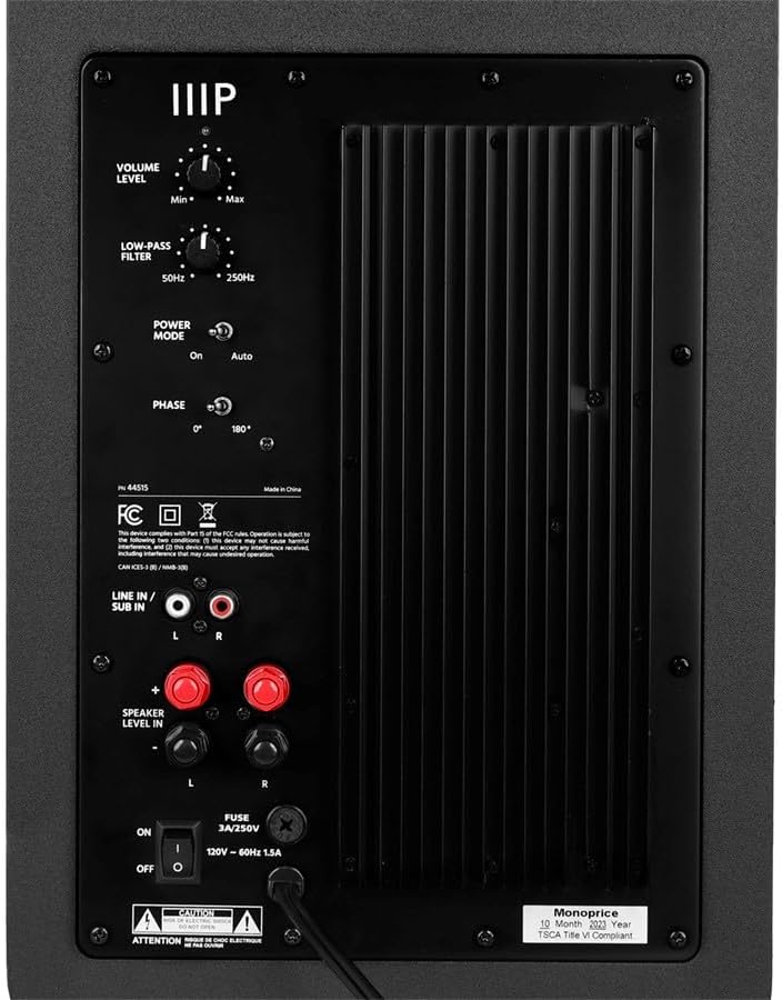 Monoprice 44515 CSW-10 10" Compact Subwoofer