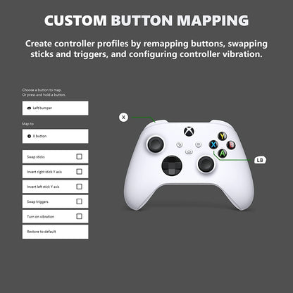 Microsoft QAS-00007 Xbox Core Wireless Controller Robot White