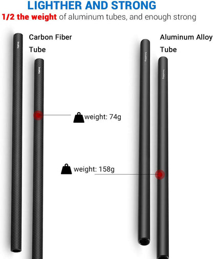 SmallRig 851 15mm Carbon Fiber Rods 12 Inch