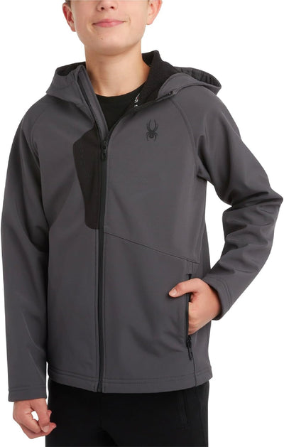 Spyder B SPYDER S SHELL JKT Boys' Fleece Lined Water Resistant Softshell Jacket