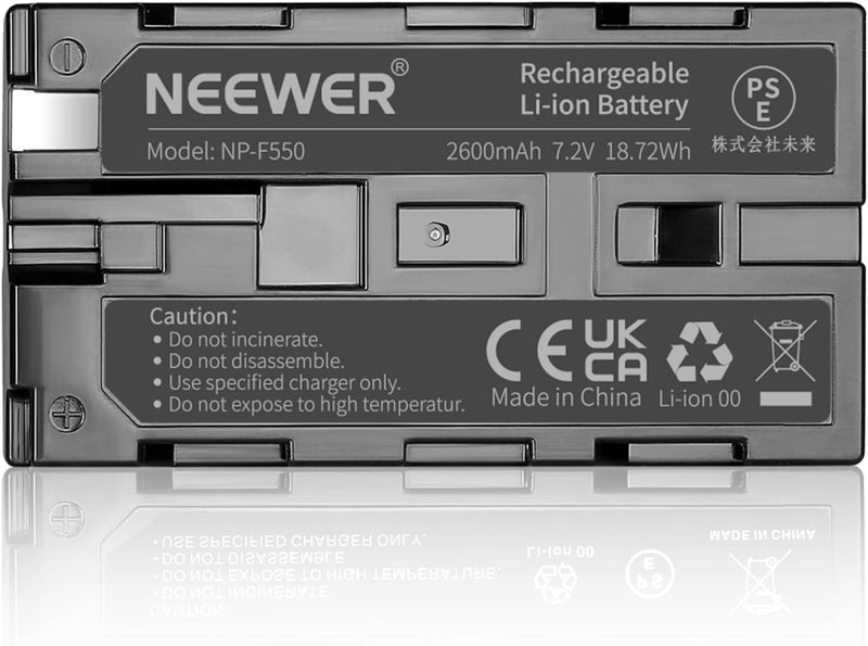 Neewer NP-F550 2600mAh Li-ion Battery Pack — main product image