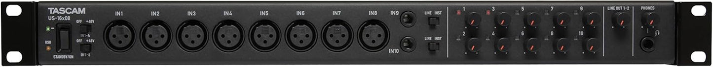 Tascam US-16x08 Rackmount USB Audio/MIDI Interface