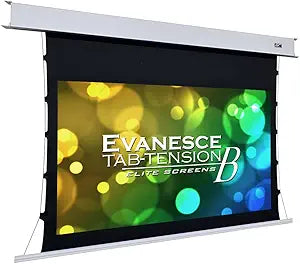 Elite Screens ETB92HW2-E12 92-inch In-Ceiling Tab-Tension Projector Screen