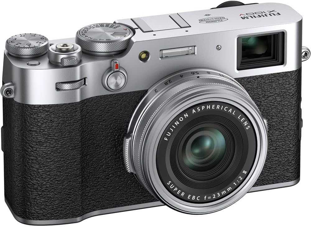 Fujifilm 16642939 X100V Digital Camera Silver Bundle