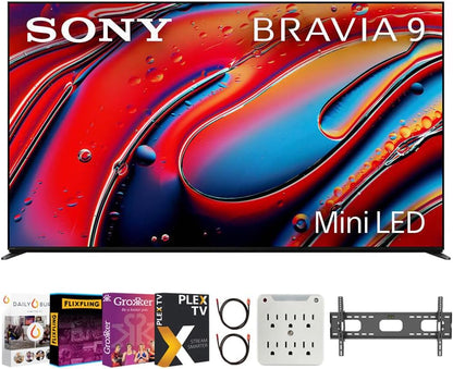 Sony BRAVIA 9 K85XR90 85" 4K QLED Mini-LED TV Bundle