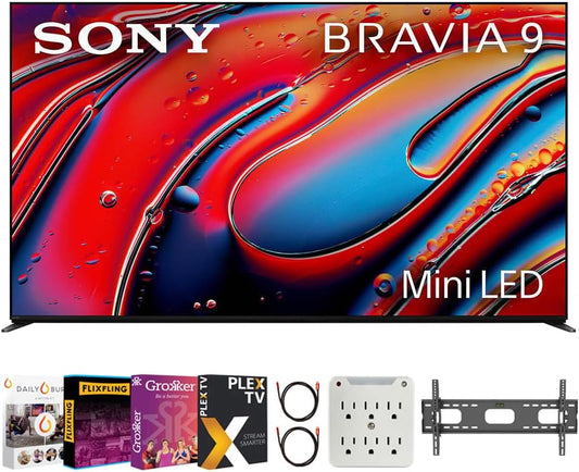 Sony BRAVIA 9 K85XR90 85" 4K QLED Mini-LED TV Bundle