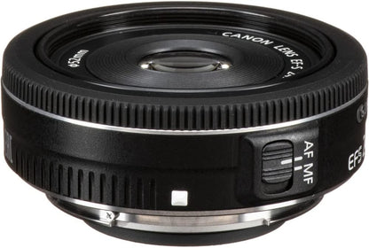 Canon 9522B002 EF-S 24mm f/2.8 STM Lens Bundle (Renewed)