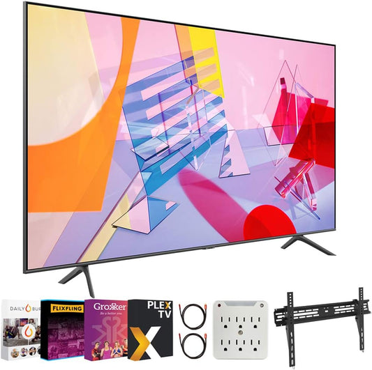 Samsung E6SAMQN75Q60TA 75" QLED 4K UHD HDR Smart TV Bundle