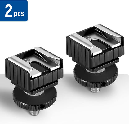Neewer 10101025 Flash Hot Shoe Adapter 1/4" Screw 2-Pack