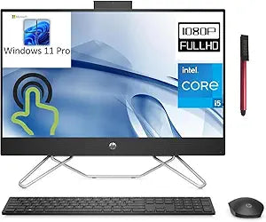 HP 24-cb 23.8" Touchscreen All-in-One Desktop i5 Bundle