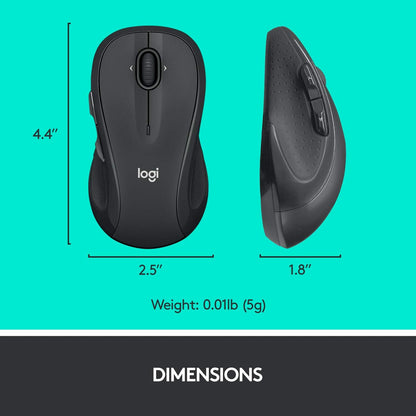 Logitech 910-006030 M510 Wireless Mouse - Graphite USB Receiver