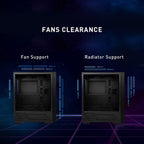 MSI MAG FORGE 112R Mid-Tower Gaming PC Case ARGB