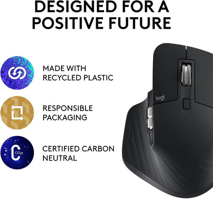 Logitech 910-006556 MX Master 3S Wireless Mouse Black