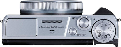 Canon 3638C003AA PowerShot G7 X Mark III Silver Camera