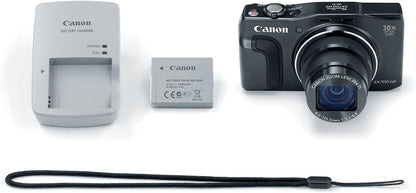 Canon 9338B001AA PowerShot SX700 HS WiFi Camera - Black