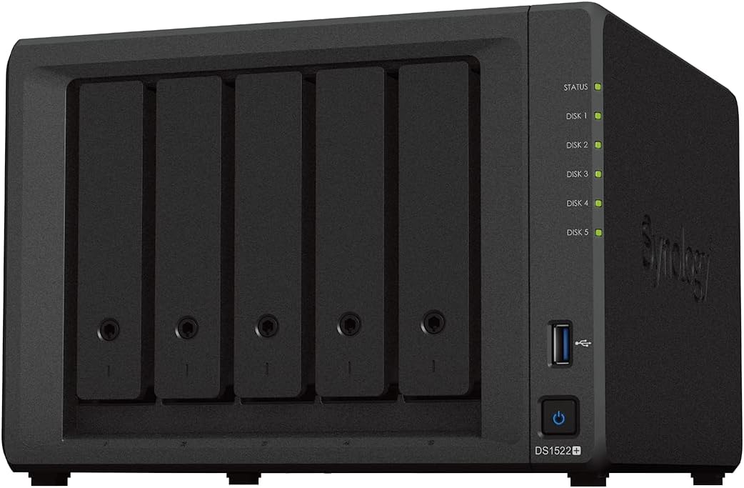 Synology DS1522+ 5-Bay NAS - Diskless