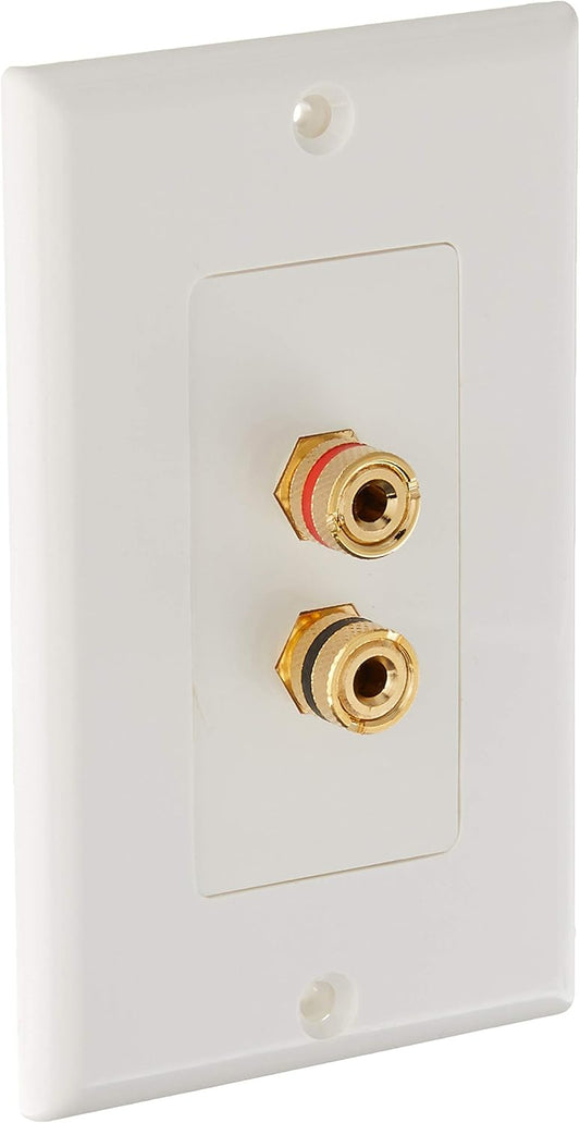 Monoprice 103324 Banana Plug Speaker Wall Plate