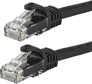 Monoprice 111206 0.5ft Cat5e Ethernet Patch Cable - Black — main product image