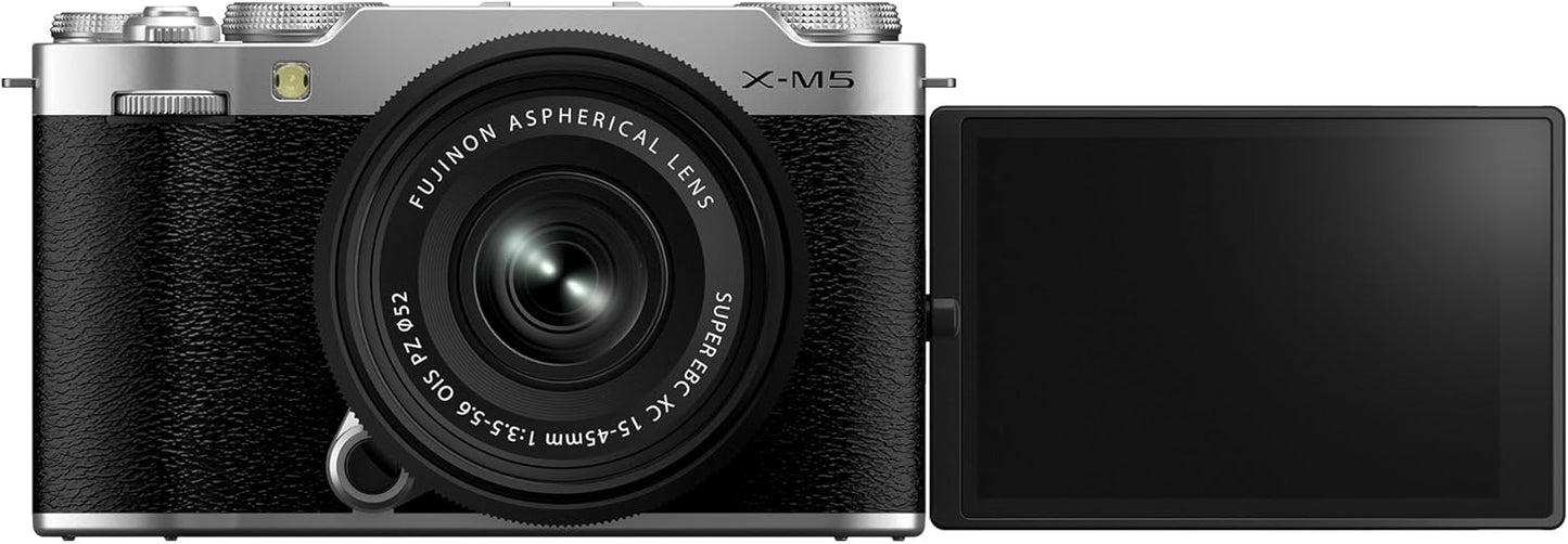 Fujifilm 16900771 X-M5 Mirrorless Camera Kit - Silver
