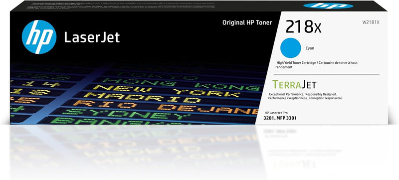 HP W2181X 218X Cyan High-Yield Toner Cartridge — main product image
