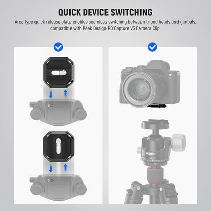 Neewer GM34 Camera Quick Release Plate Kit