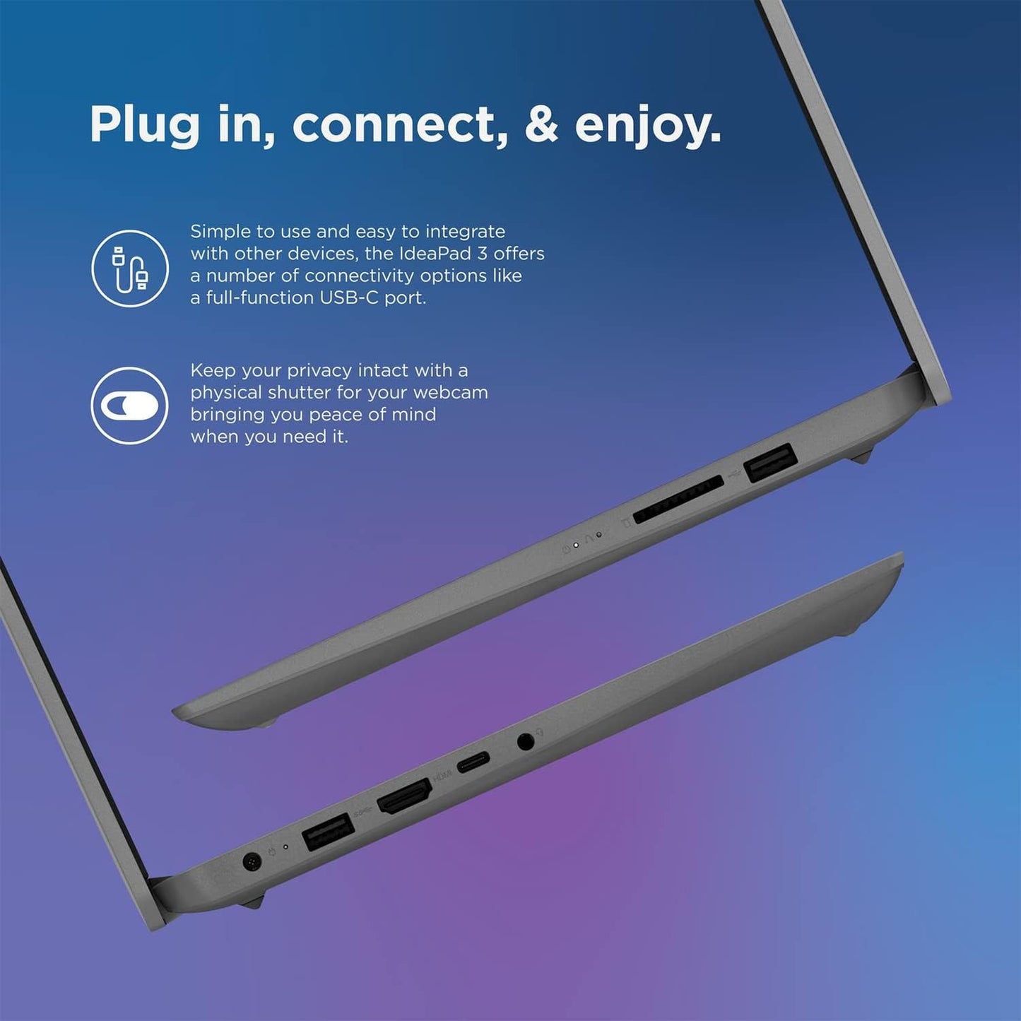 Lenovo IdeaPad 3 i7 14" FHD Laptop with 20GB RAM