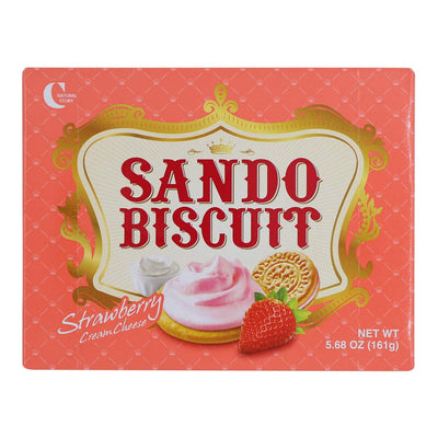 Crown Sando Strawberry Cream Cheese Sandwich Cookies