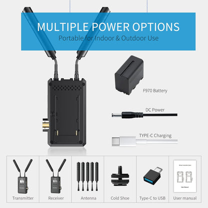 FEELWORLD W1000S-OF-US-FW Wireless Video Transmission System