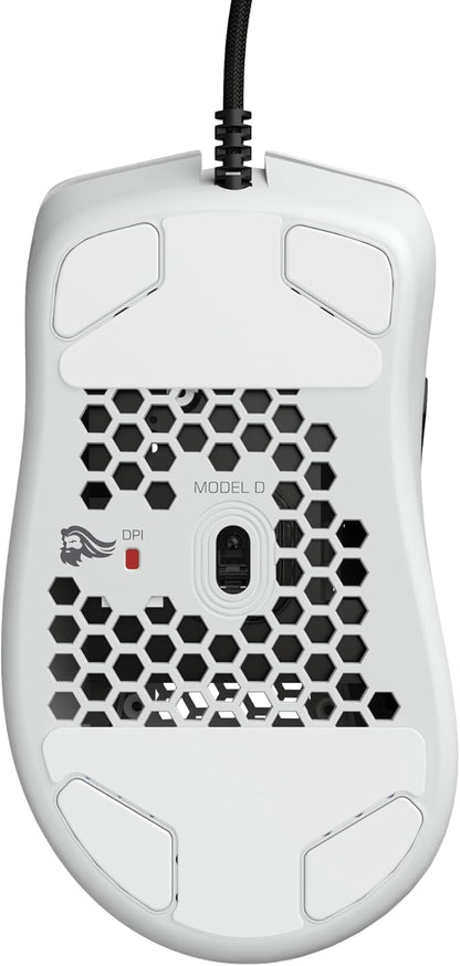 Glorious GD-WHITE Model D Gaming Mouse Lightweight Ergonomic