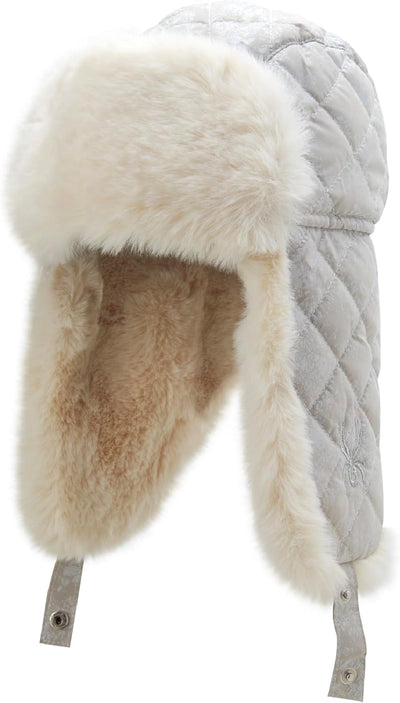 Spyder L QUILTD TRAPPER HAT Women's Faux Fur Ushanka