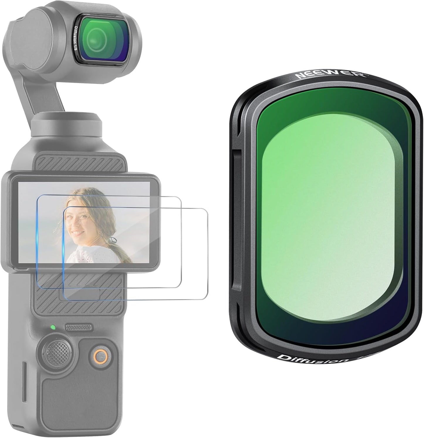 Neewer 10105016 Magnetic Black Diffusion Osmo Pocket 3 Filter