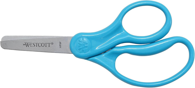 Westcott 15968 Kids Scissors 5-Inch Blunt Tip Blue — main product image