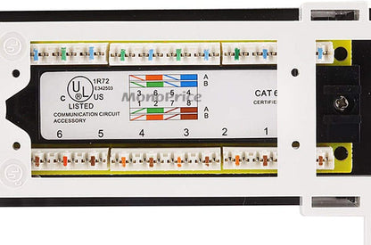 Monoprice 107304 12-Port Vertical Cat6 Mini Patch Panel