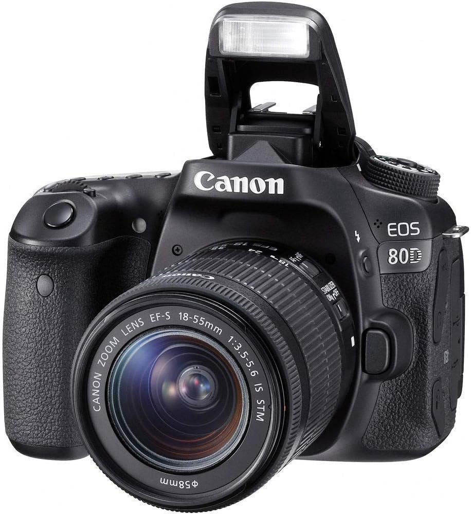 Canon EOS 80D DSLR Camera 18-55mm Lens Bundle