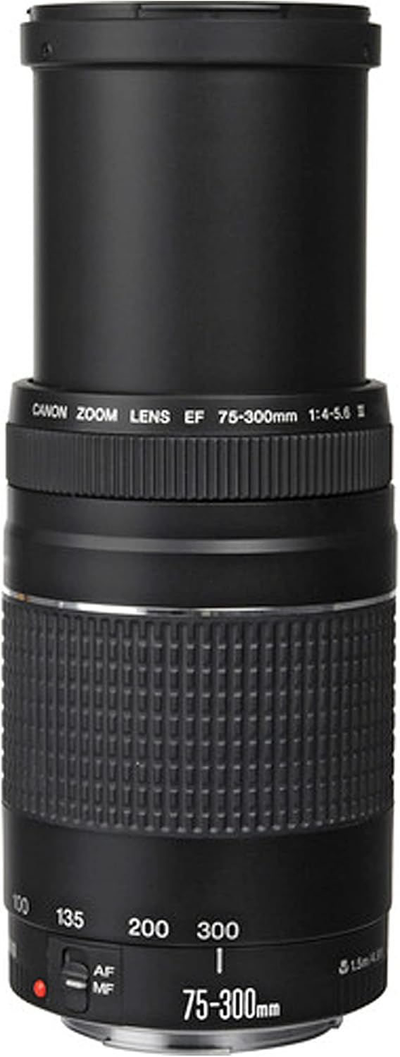 Canon EF 75-300mm f/4-5.6 III Telephoto Zoom Lens Kit Renewed