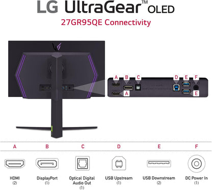 LG 27GR95QE-B.AUS 27" Ultragear OLED 240Hz Gaming Monitor