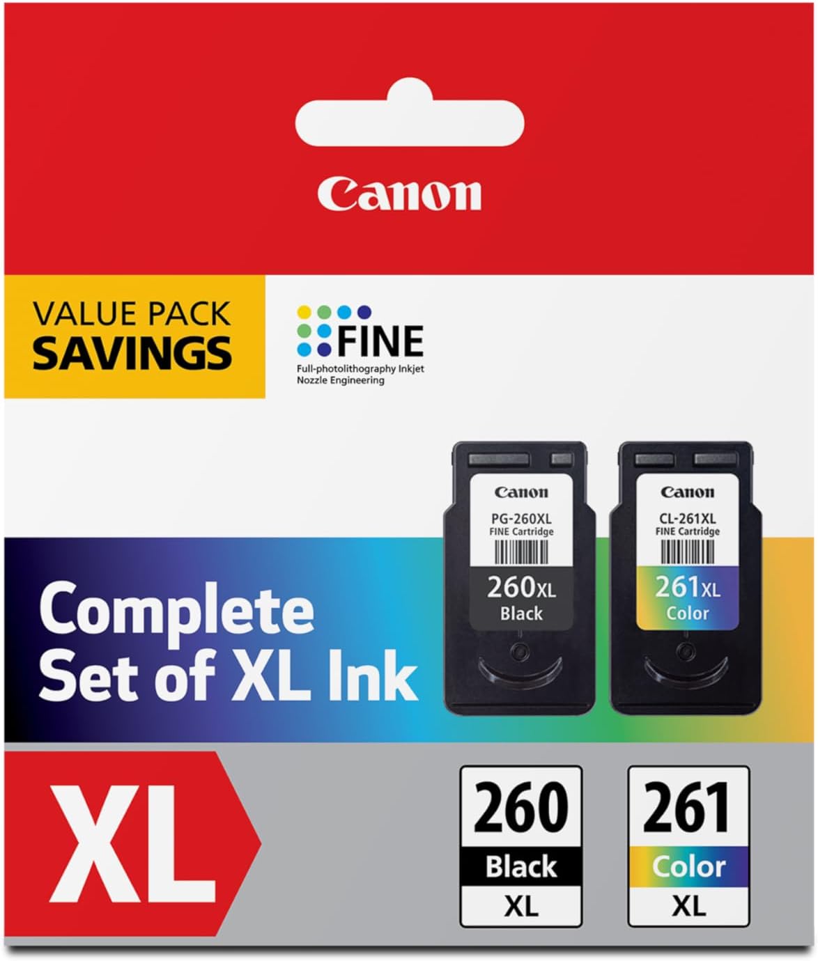 Canon 3706C005 PG-260/CLI-261 XL Ink Value Pack