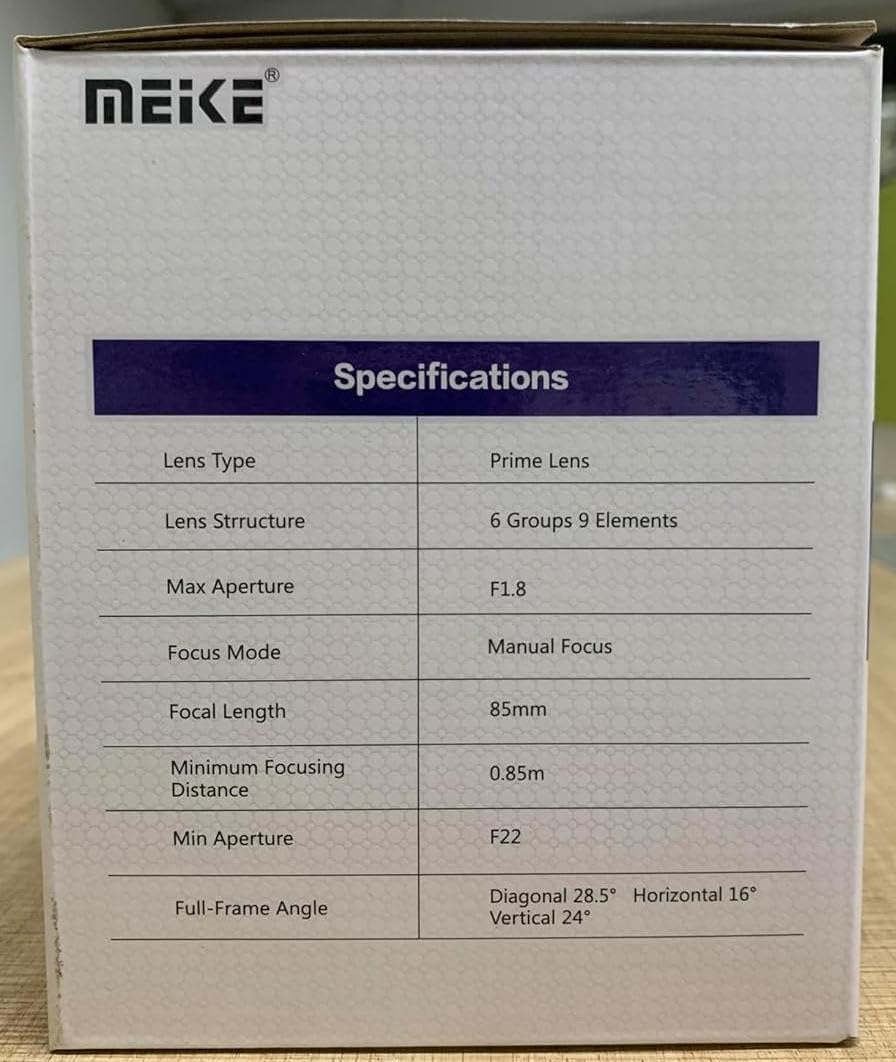 Meike 85mm F1.8 STM Fuji X-Mount Auto Focus Lens