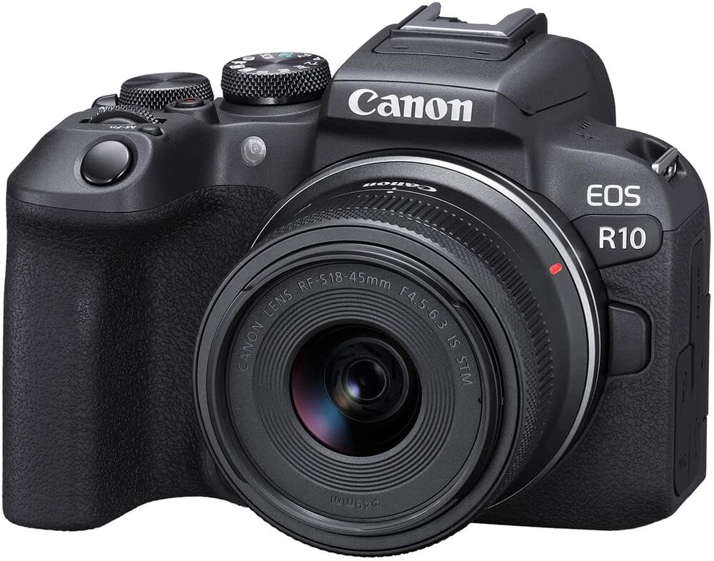 Canon 5331C009 EOS R10 Mirrorless Camera 18-45mm Lens Kit
