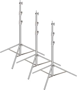 Neewer 90093299 Stainless Steel Light Stand 3-Pack — main product image