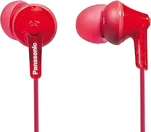 Panasonic RP-HJE125E-R Ergofit Wired Earphones Red