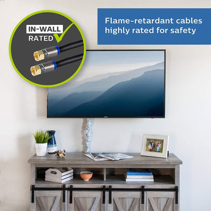 Philips SWX9444B/27 RG6 Quad Shield Coaxial Cable 6 ft.