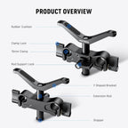 Neewer 10102034 Camera Lens Support 15mm Rod Rail