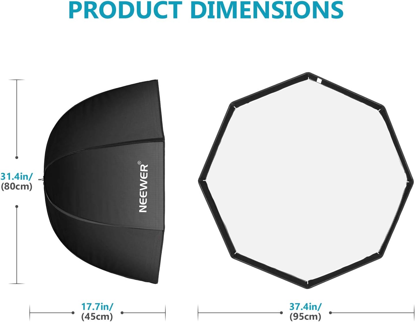 Neewer 10096706 37.5" Octagon Softbox with Bag