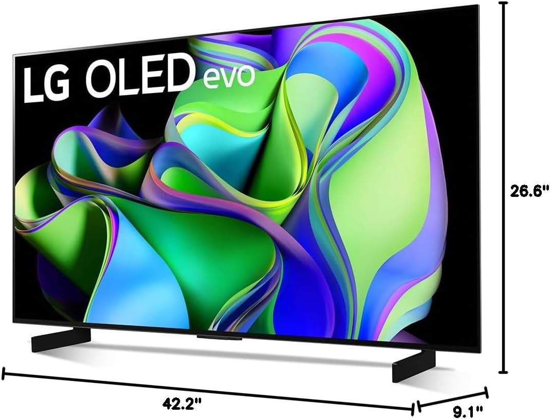 LG CRTE66LGOLED48C3PUARB OLED evo C3 48" 4K TV (Renewed)