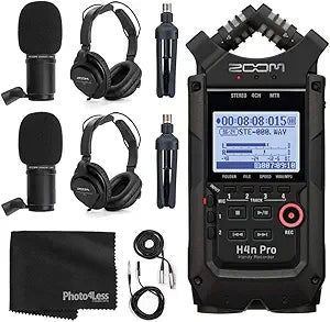 Zoom H4n Pro Recorder Bundle with Microphones and Accessories