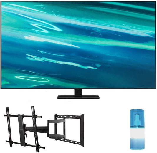 Samsung QN75Q80AA 75" QLED 4K Smart TV Bundle - Mount & Cleaner (Used)