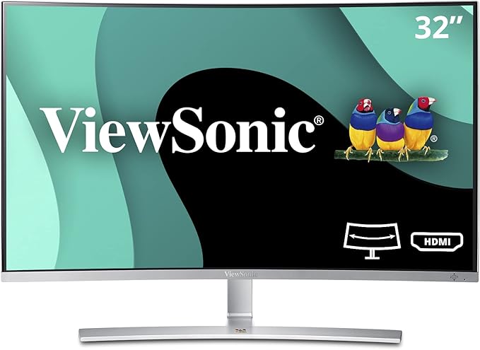 ViewSonic VX3216-SCMH-W 32 Inch Curved Monitor - 1080p, HDMI, Speakers — main product image